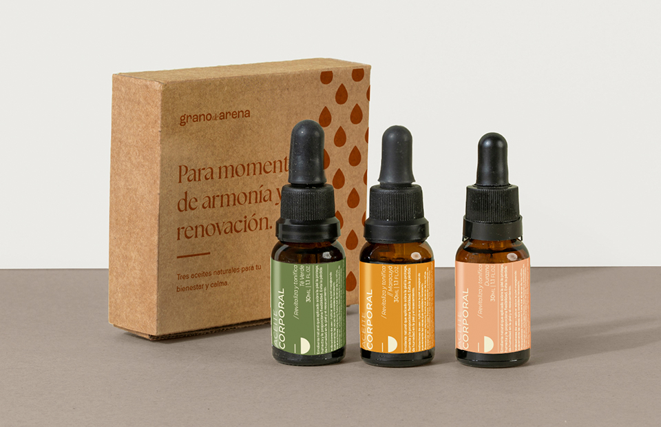 Colección de aceites corporales