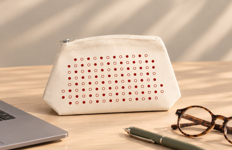 Estuche organizador en algodón