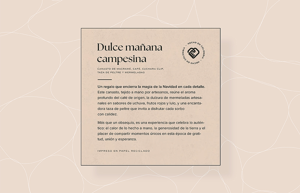 Dulce mañana campesina en navidad