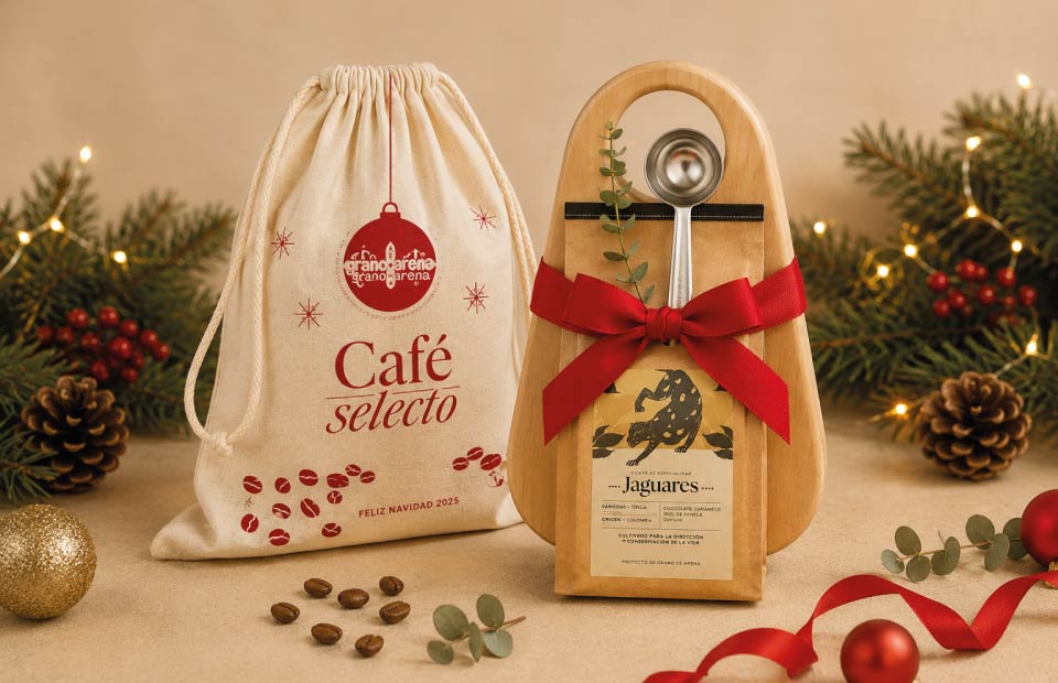 Café selecto en navidad