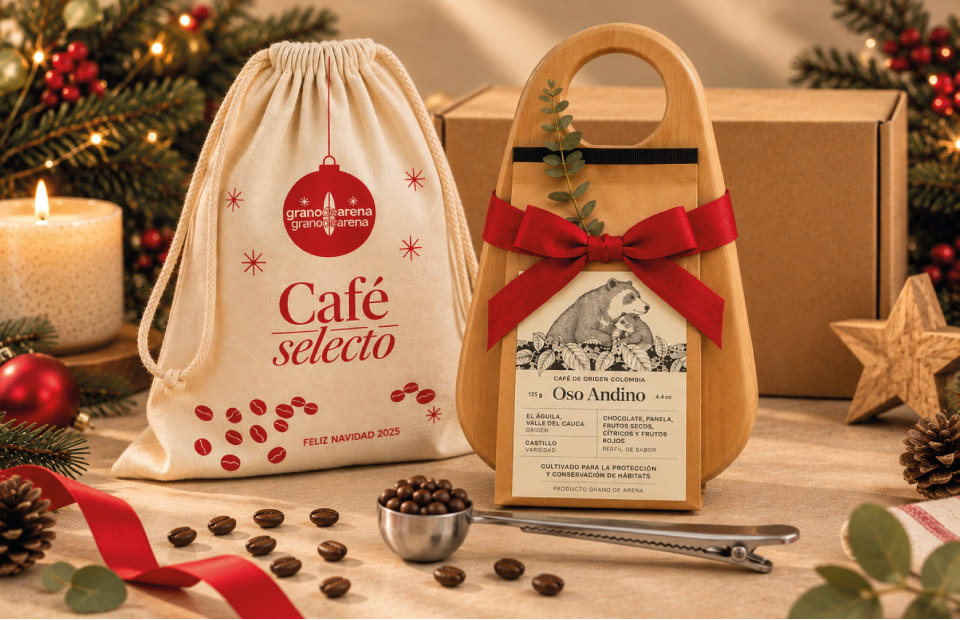 Café selecto en navidad