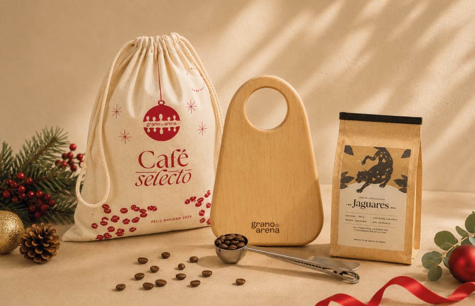 Café selecto en navidad