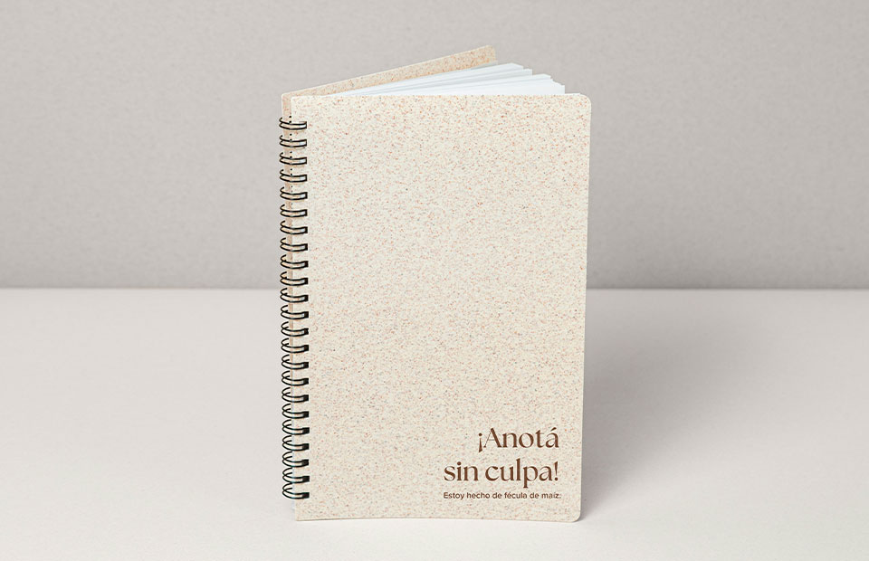 Cuaderno en  fécula de maíz
