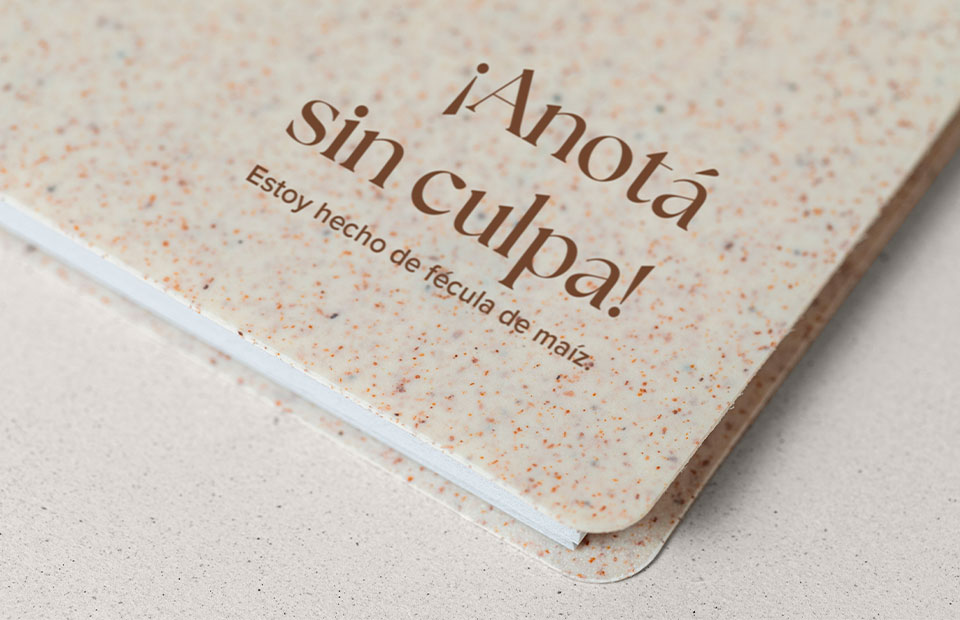 Cuaderno en  fécula de maíz