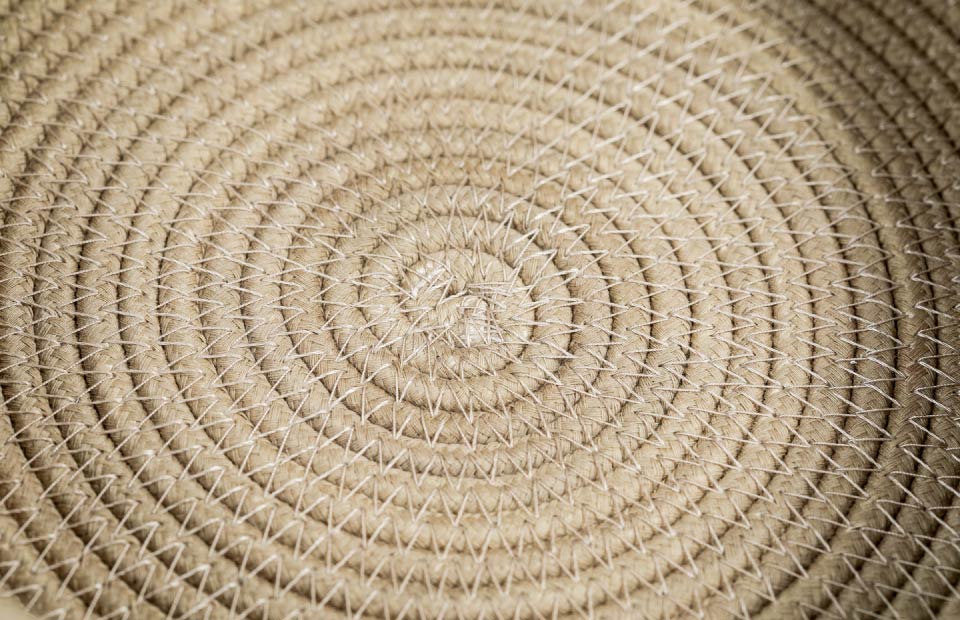 Macramé en la mesa
