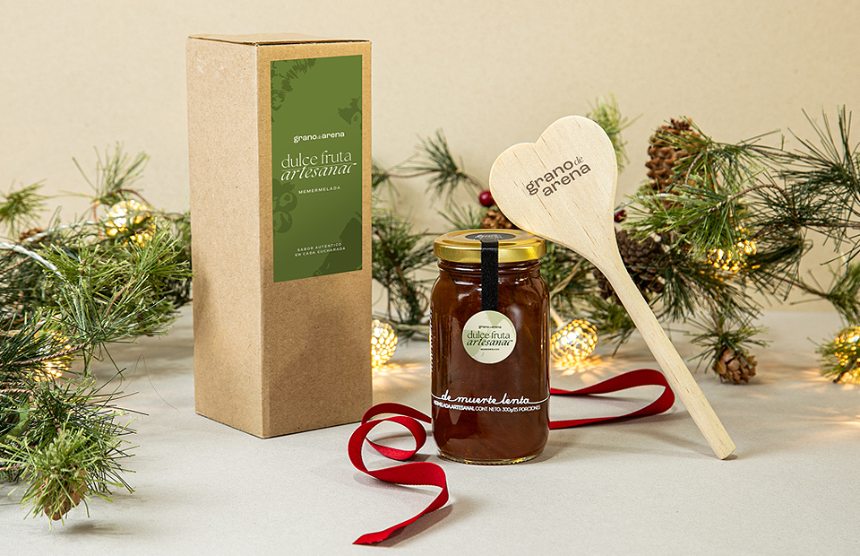 Dulce fruta artesanal en nochebuena