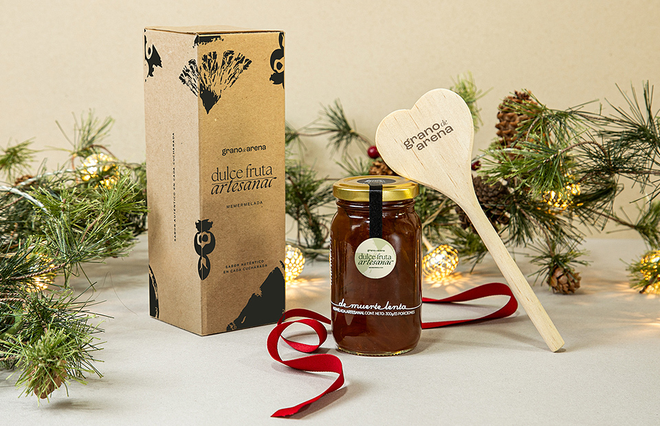 Dulce fruta artesanal en nochebuena